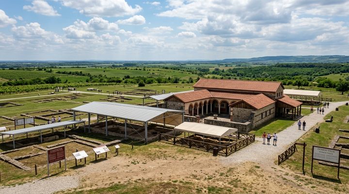 Rekonstruisani rimski drveni amfiteatar i natkriveni lokaliteti u arheološkom parku Viminacijum